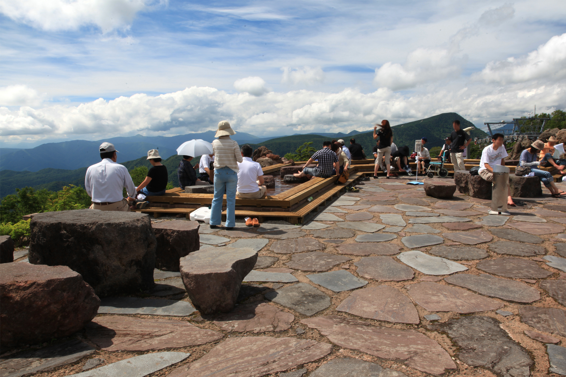 丸沼高原 天空の足湯