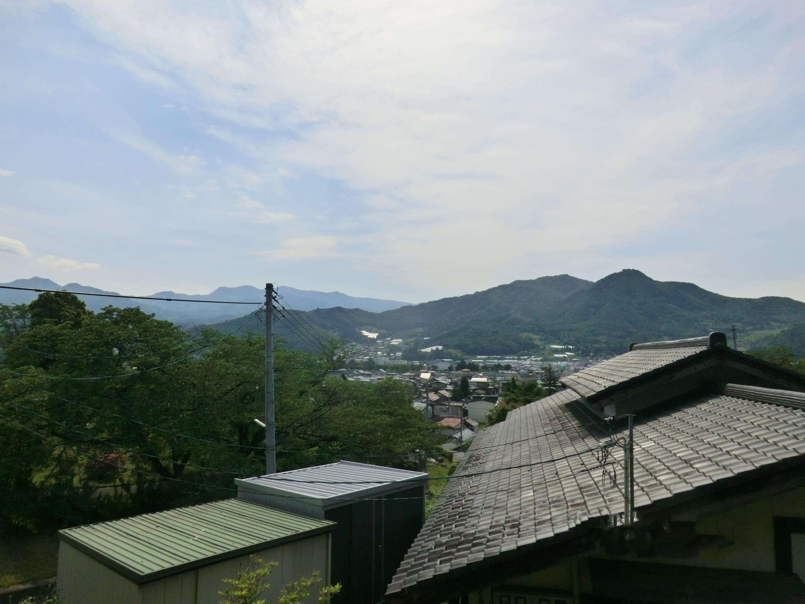 上山城の足湯