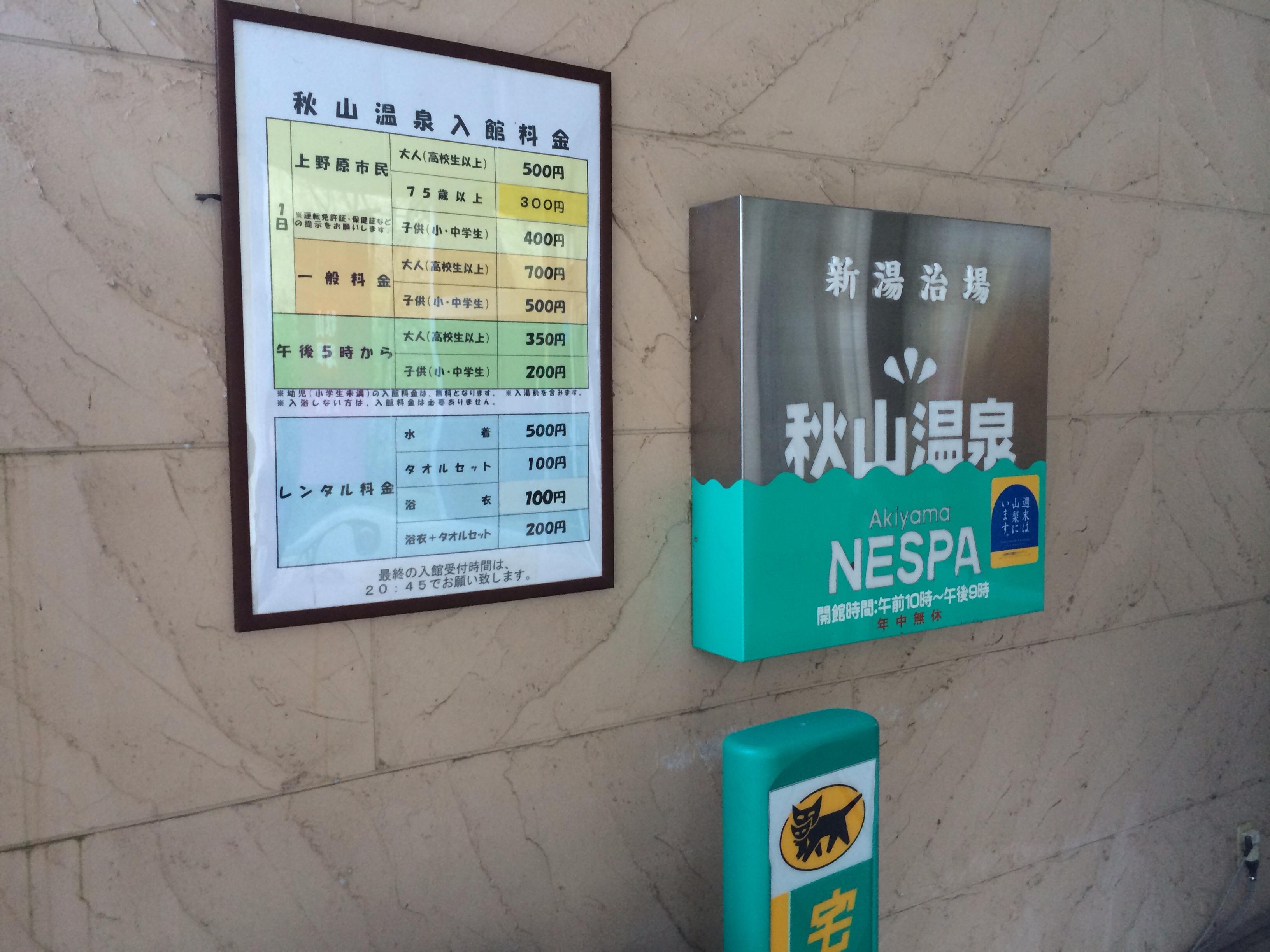 新湯治場 秋山温泉 秋山ネスパ