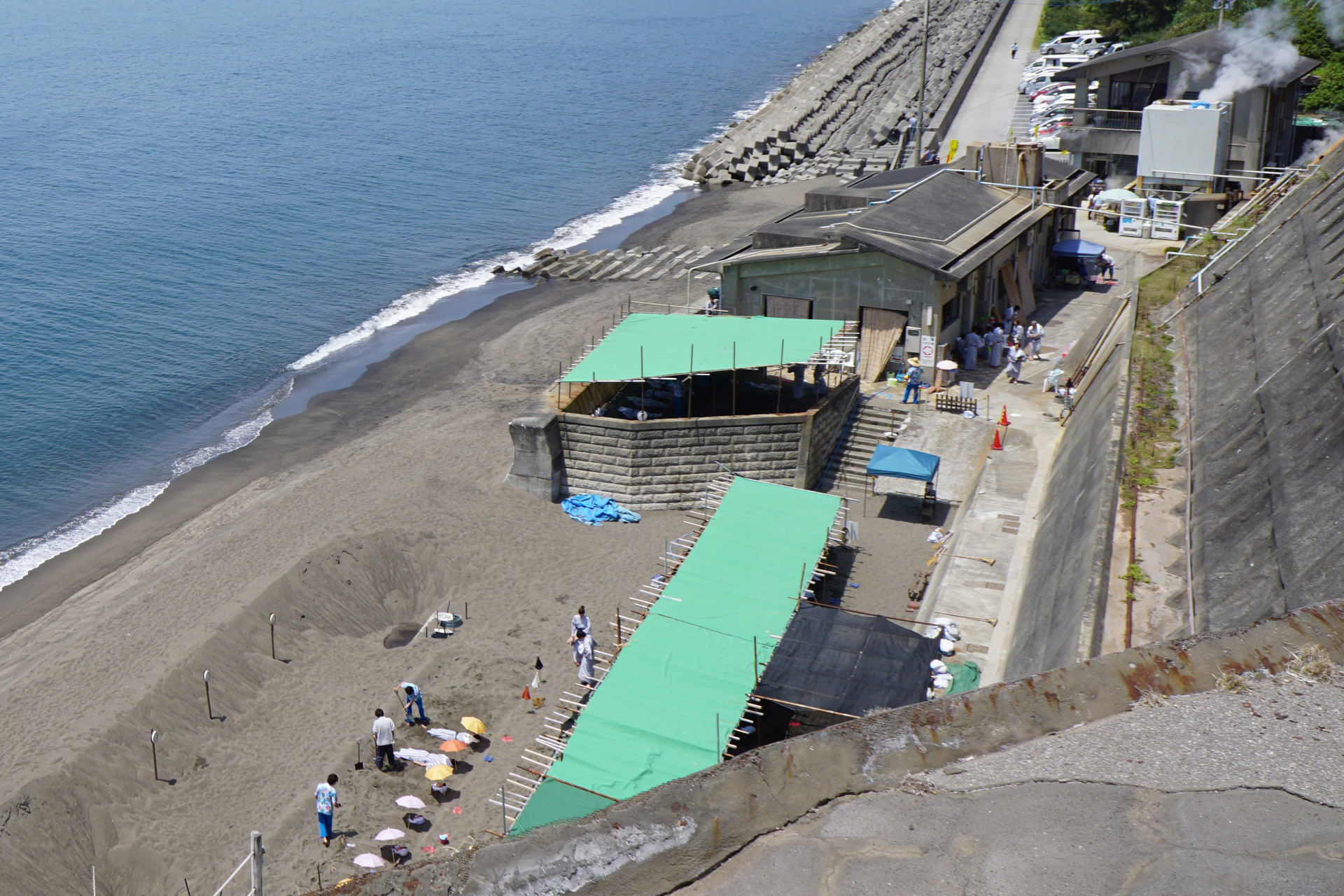 指宿市山川砂むし温泉保養施設
