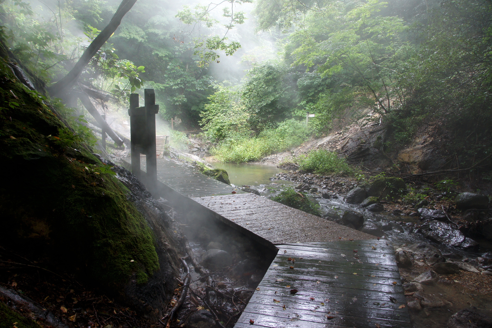地獄谷遊歩道の野湯